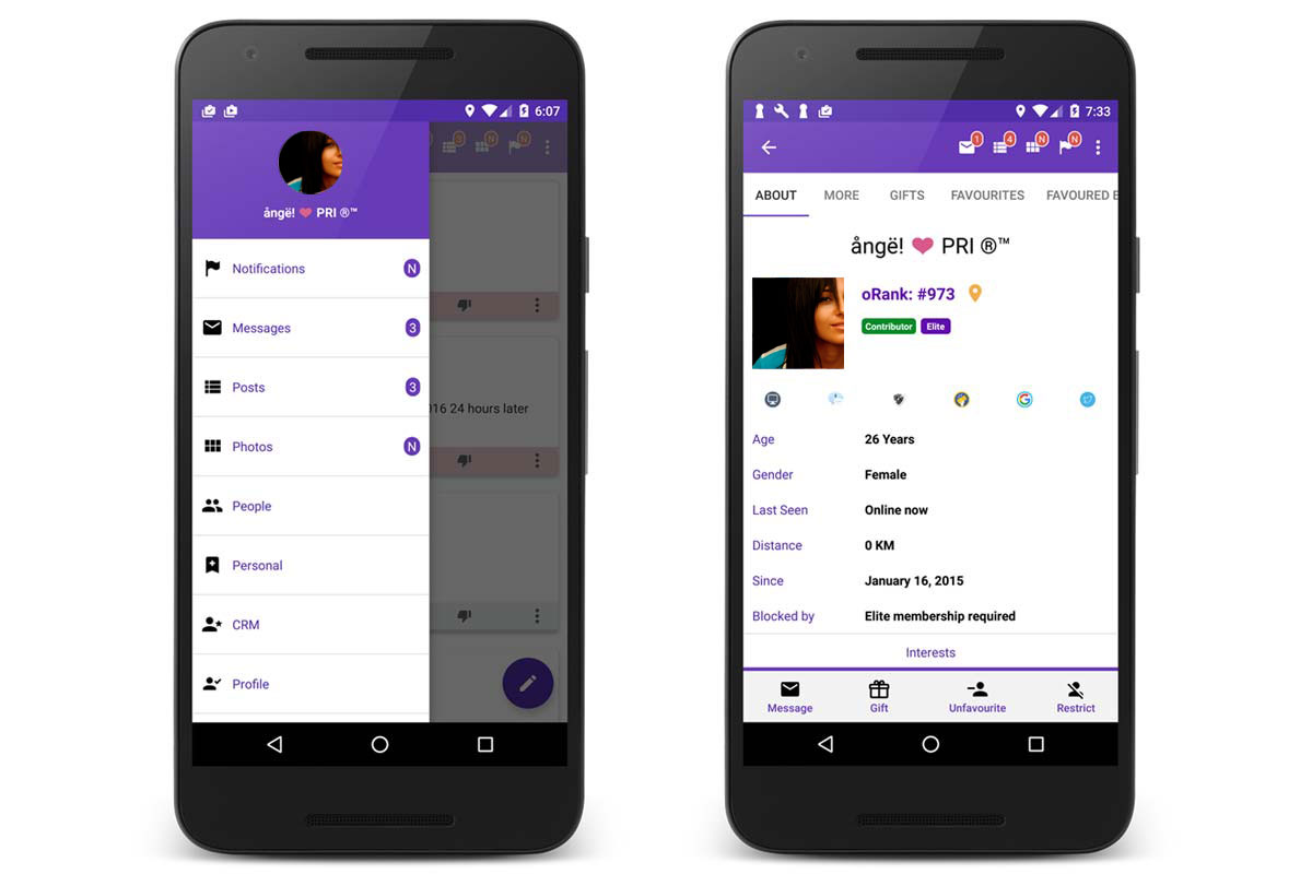 Android app Profile